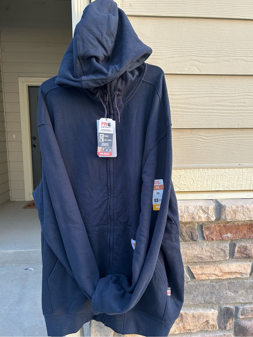 NWT! Mens CARHATT FR Flame Resistant CAT 3 2112 Full Zip Hoodie sz 3XL
